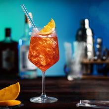 Charger l'image dans la galerie, Aperol Spritz Glas Trinkhalme für Bars Restaurant Bistro Hotels Catering Gastronomie plasikfrei strohhalme alternative aus glas 20cm