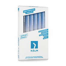 Laden Sie das Bild in den Galerie-Viewer, Glasstrohhalm Verkaufsdisplay mit Gravierte Trinksprüche - 10er Packungen / 6er Sets