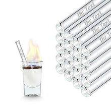 Charger l'image dans la galerie, pailles en verre pour la gastronomie - 10 cm