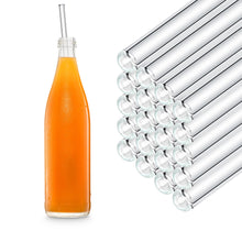 Charger l'image dans la galerie, Glastrinkhalm flaschen Straws XXL Trinkhalm lang Strohhalme 30cm Mate Limo für gastro restaurants cafes