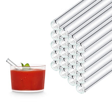 Charger l'image dans la galerie, mini strohhalme 50 stück glastrinkhalme gastronomie catering jede Anlass tomato gazpacho