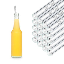 Charger l'image dans la galerie, HALM Glasstrohhalme Text gravur Gastronomie 27 cm lang Kukki Cocktail flaschen limo wasser