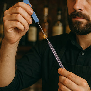 Gastro cleaning brush for glass straws up to 23 cm HACCP compliant
