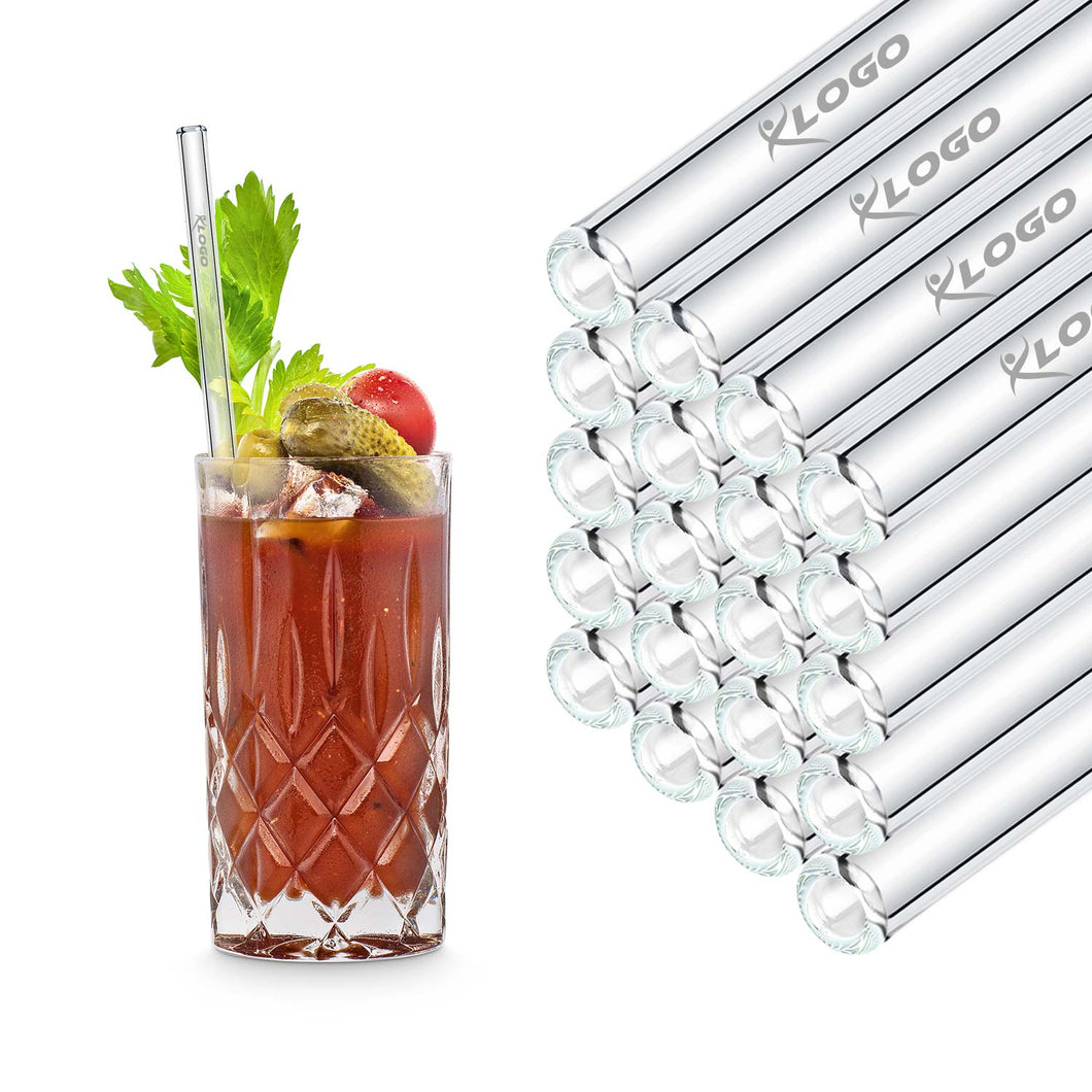 Glass Straws for Hospitality - 9 inch (23cm)