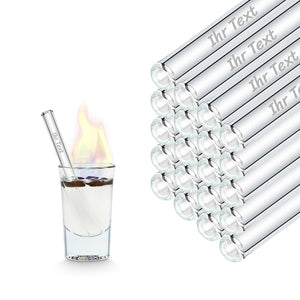 Glass Straws for Hospitality - 4 inch (10cm)