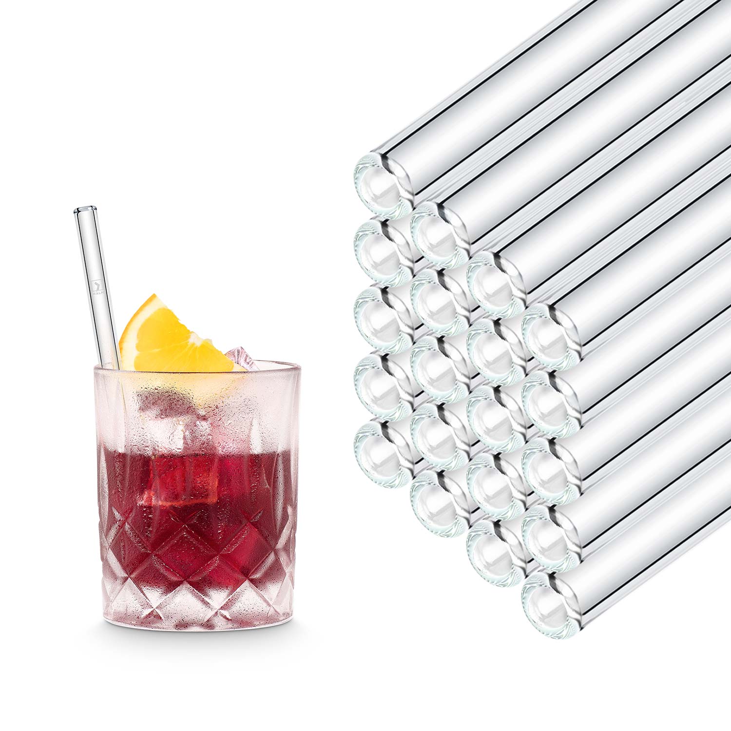 Glasstrohhalme 15 cm für die Gastronomie