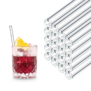 Glass Straws for Hospitality - 6 inch (15 cm)