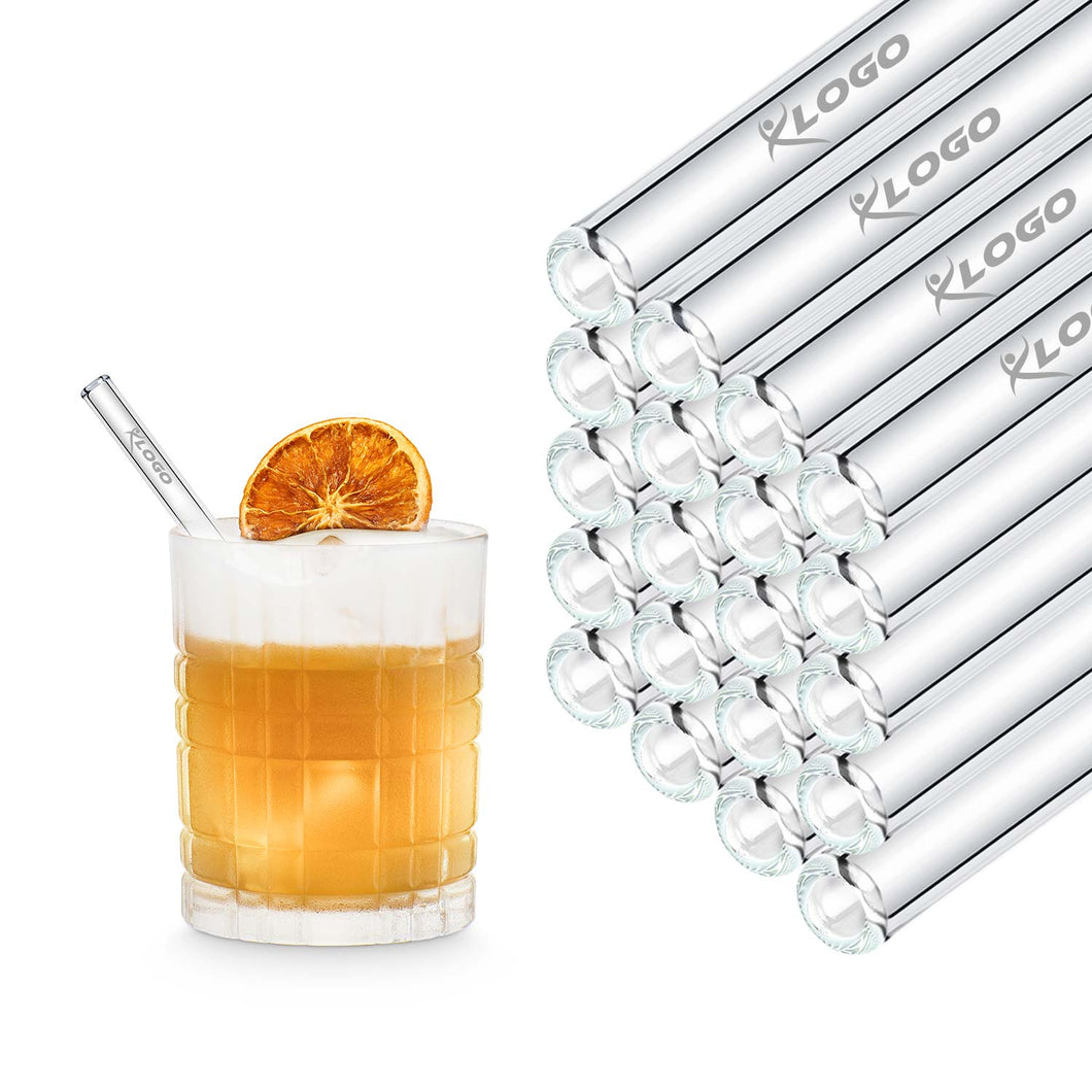 Glass Straws for Hospitality - 6 inch (15 cm)